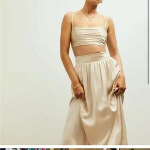 NWT- Reformation Carrie ivory two piece size 8!